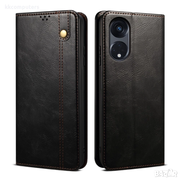 Oppo A1 Pro 5G / Reno8 T 5G / A98 5G Oil Wax Crazy Horse Texture Wallet Калъф и Протектор, снимка 1