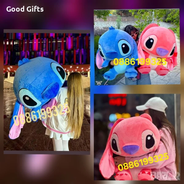 Голям плюшен Стич 20-140см Гигантски плюшен Стич, Плюшена играчка Стич, снимка 1