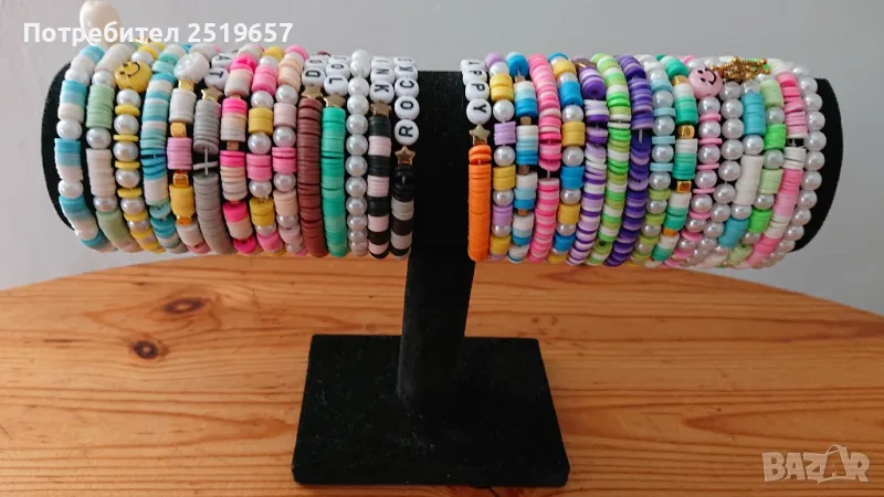 Гривни от маниста. Ръчна изработка от полимерна глина , снимка 1