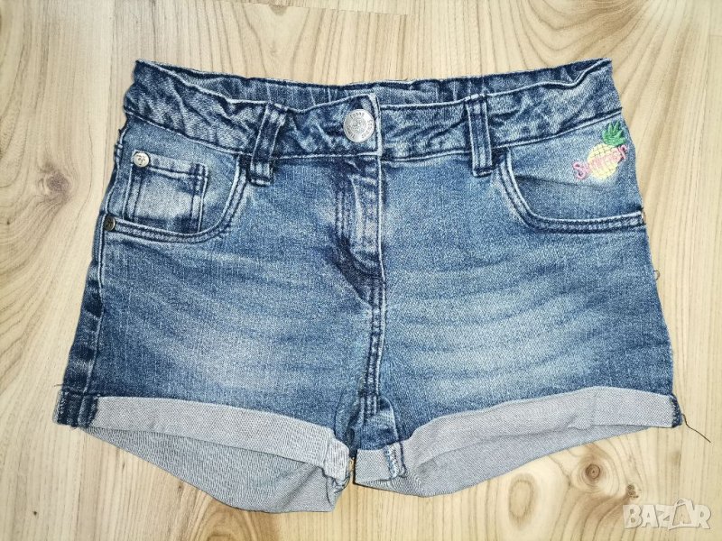 Детски дънкови къси панталони Pepperts, size 140см, много запазени, снимка 1