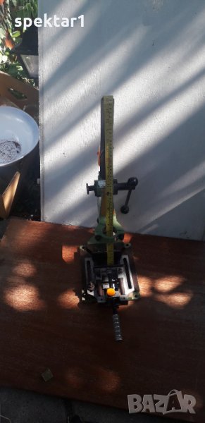 маркова стойка за бормашина на рейка с менгеме, снимка 1