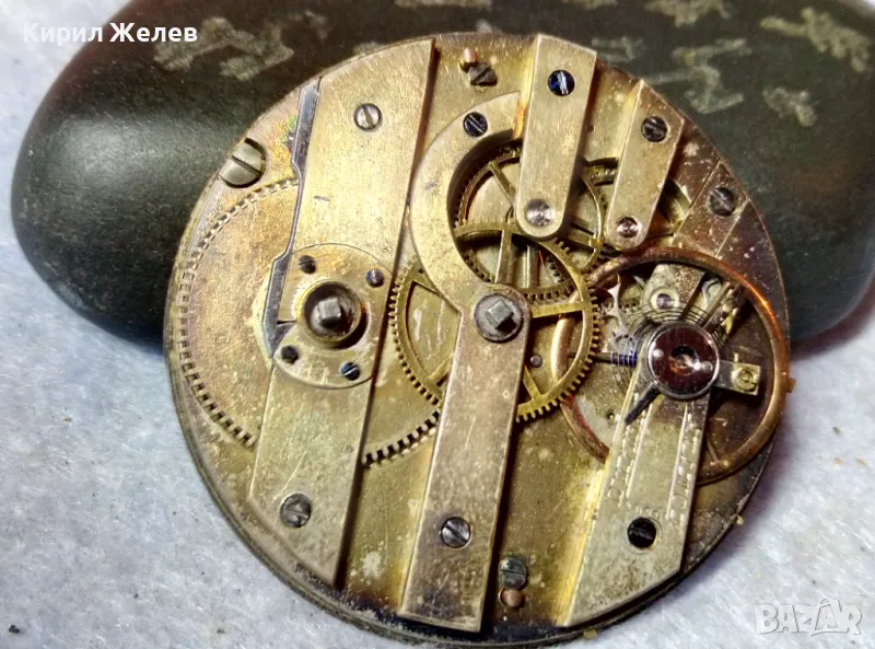 МЕХАНИЗЪМ от РЯДЪК СТАР ШВЕЙЦАРСКИ ДЖОБЕН ЧАСОВНИК с РИМСКИ ЦИФЕРБЛАТ и ФУНКЦИОНИРАЩ БАЛАНС 49643, снимка 1