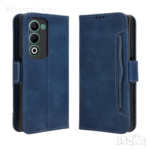 Oppo A5 5G / A5 4G кожен портфейл калъф с джобове за карти – 5 цвята