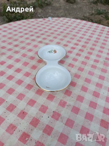 Стара порцеланова солница #11, снимка 2 - Други ценни предмети - 33943368
