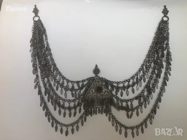 старинен възрожденски, сребърен накит, нагръдник