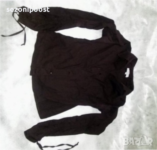 👚Дамска чисто нова кафява риза "TITA" с регулиращи се ръкави- М,Л👚