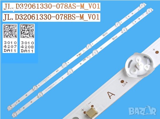 LED ленти за подсветка VESTEL 32'' 6 LED A+B, снимка 4 - Части и Платки - 42806691