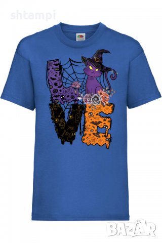 Детска тениска Love Witch,Halloween,Хелоуин,Празник,Забавление,Изненада,Обичаи,, снимка 4 - Детски тениски и потници - 38157971