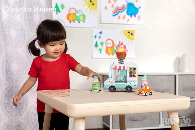 Камион за Сладолед Звук Светлина Две Мини Колички Vtech, снимка 5 - Коли, камиони, мотори, писти - 39379029