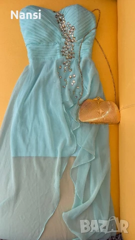 Уникална рокля с красиви камъни, снимка 8 - Рокли - 50956256