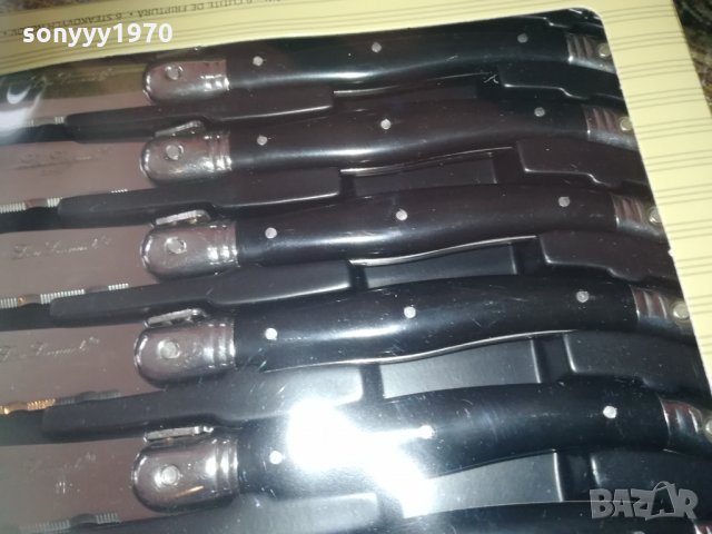 laguiole 6бр BLACK-knives france 2002211330, снимка 11 - Колекции - 31886749