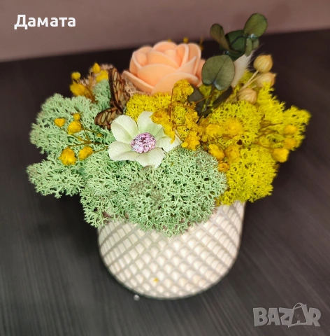 Многоцветни кашпи със скандинавски мъх , снимка 7 - Декорация за дома - 53147737