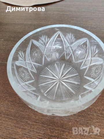 Кристална купа, снимка 4 - Прибори за хранене, готвене и сервиране - 26954256