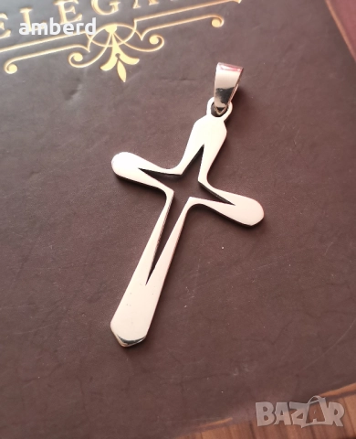 Страхотен сребърен кръст - модел С015, снимка 2 - Колиета, медальони, синджири - 52114201