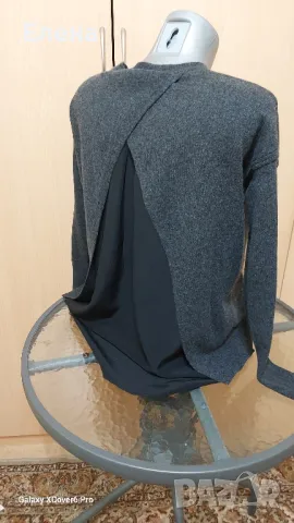 Пуловер VINCE. 30%кашмир70%вълна, 100 коприна. размер S. , снимка 12 - Блузи с дълъг ръкав и пуловери - 49274741