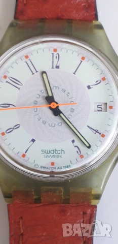 Автоматичен часовник Swatch -1992год, снимка 5 - Антикварни и старинни предмети - 54126495