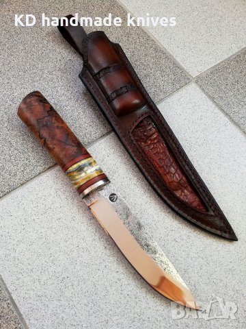 Ръчно изработен ловен нож от марка KD handmade knives ловни ножове, снимка 1 - Ловно оръжие - 30284314