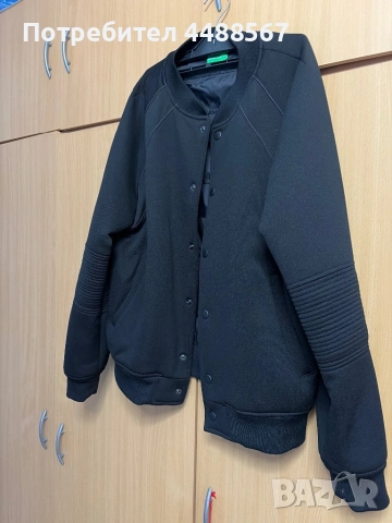 Мъжко черно яке тип бомбър