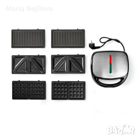 Мултигрил 3 в 1 - Сандвичи, тостер , вафли и грил скара за минути, снимка 3 - Тостери - 48869448