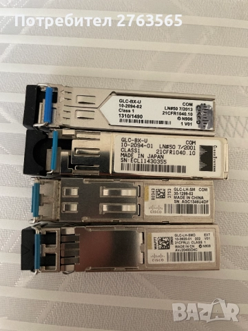 Продавам SFP-та Cisco, Gigastream, NeoPhotonics, снимка 5 - Мрежови адаптери - 51778164