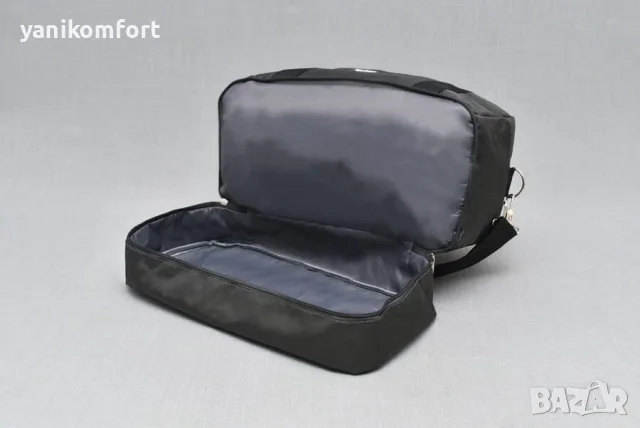 Чанта за ръчен багаж 40×30×20 с две отделения – практична и компактна от текстил, снимка 5 - Сакове - 56194790