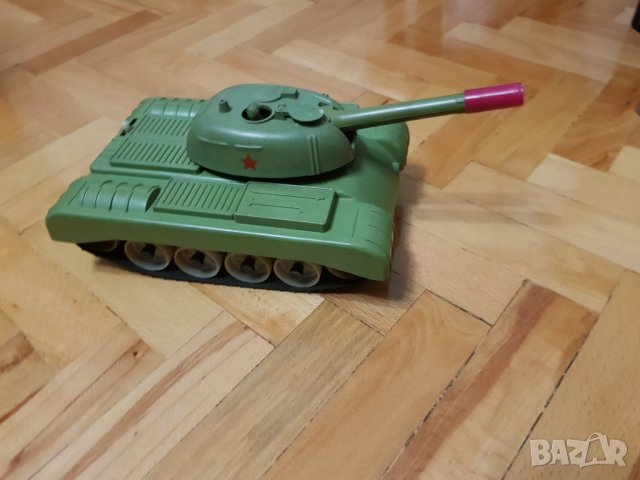 Руска пластмасова играчка танк на батерии, снимка 7 - Колекции - 30236767