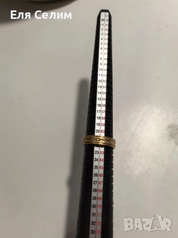 Златен 14к пръстен , снимка 3 - Пръстени - 52447306