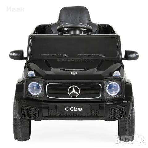 ТОП ЦЕНА!НОВО!Акумулаторен джип Mercedes-Benz G580 BLACK с 12V батерия,EVA гуми,кожена седалка,USB, снимка 2 - Детски велосипеди, триколки и коли - 56111226
