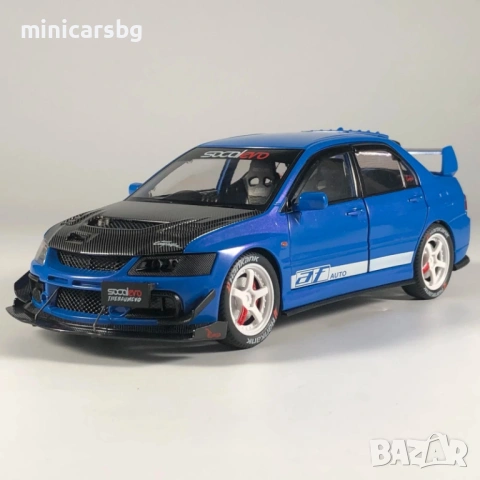 Метални колички: Mitsubishi Lancer Evolution IX CT9A Evo 9, снимка 8 - Колекции - 54260096