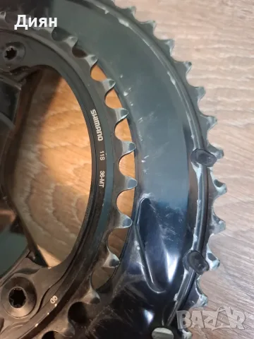 Курбели с плочи Shimano dura ace r9100 175 mm 52/36 t, снимка 6 - Части за велосипеди - 55762628