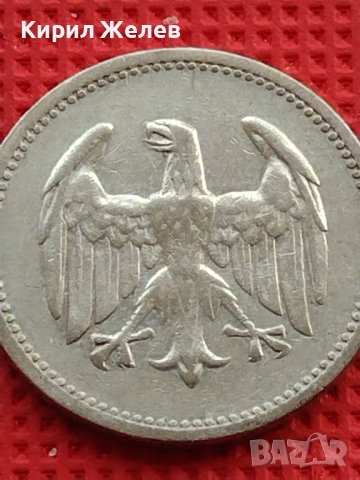 Сребърна монета 1 марка 1924г. Германия Ваймарска република 39615, снимка 6 - Нумизматика и бонистика - 42756323