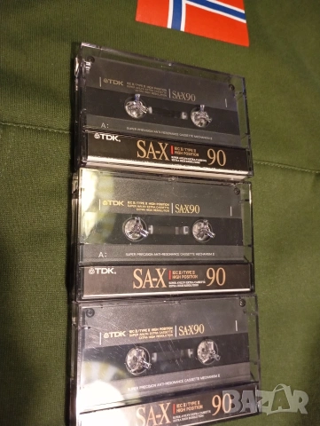 Лот от 3 бр TDK SA X 90 хромни аудио касети 