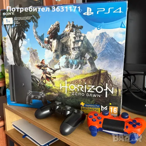 PlayStation 4 Slim 1TB + 2 Контролера +  Игра Control, снимка 1