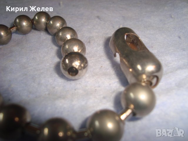 ИНТЕРЕСНА СТАРА СРЕБРИСТА МОДНА ТОПЧЕСТА АРТ ГРИВНА 28017, снимка 5 - Гривни - 37076142