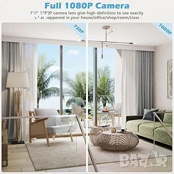 WiFi шпионска скрита камера HD1080P Цикличен запис Детектор на движение, снимка 5 - IP камери - 51770105