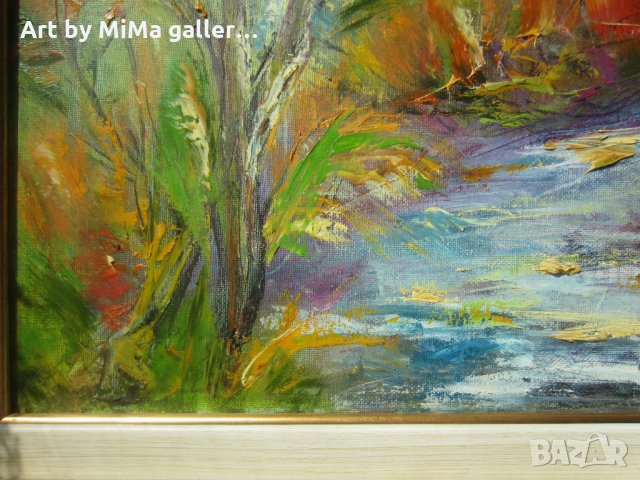 ЕСЕН - пейзаж - Мима / Art by MiMa, painting, голяма картина, kartina, painting , снимка 8 - Картини - 13046391