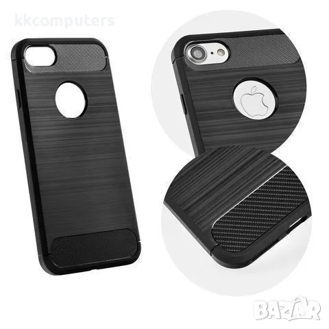 Калъф силикон New Карбон за SAMSUNG S21 Ultra / Черен / Баркод : 3131702