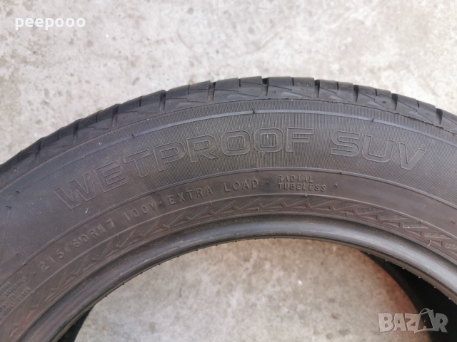 2 броя гуми Tyres NOKIAN 215/60R17 100V XL WETPROOF SUV, снимка 6 - Гуми и джанти - 44635751