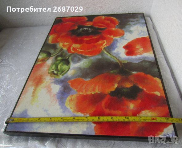 Картини, картина, мак, Много красиви макове, цветя, платно, ярки цветове , снимка 4 - Картини - 31104316