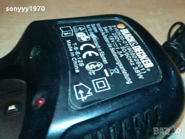 black & decker battery charger-18v-внос швеицария, снимка 5 - Винтоверти - 29167289