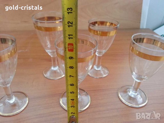 Ретро чашки с златен кант, снимка 4 - Антикварни и старинни предмети - 29292197