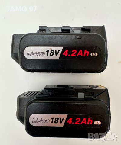 Зарядно устойство Panasonic EY0L82 с две батерии по 18V 4.2Ah, снимка 3 - Други инструменти - 44466429