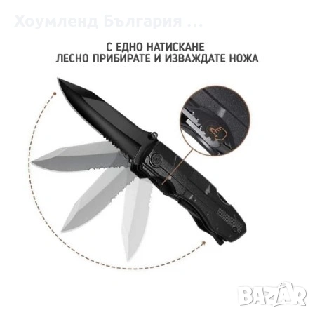Многофунцкионален джобен инструмент 19в1 с нож и клещи, снимка 7 - Други инструменти - 54356531