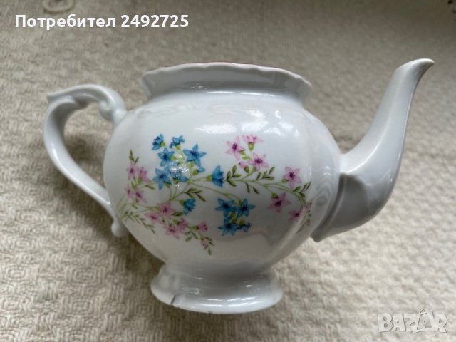 Чайник барок български порцелан, снимка 1