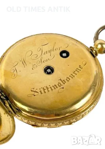 Златен джобен часовник 18 карата !, снимка 7 - Антикварни и старинни предмети - 47356801