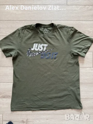 Оригинална мъжка тениска Nike "Just Do It" Safari Swoosh, Размер M