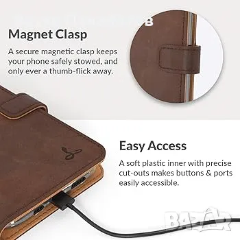  Калъф за телефон портфейл от естествена кожа-Snakehive iPhone 11 Pro Max , снимка 3 - Калъфи, кейсове - 49225032