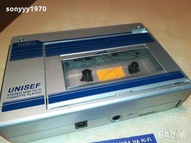 UNISEF-WALKMAN-stereo mini hi-fi made in japan-внос германия, снимка 7 - Радиокасетофони, транзистори - 29185836