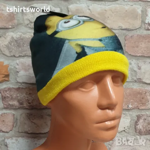 Нова детска зимна шапка с Миньон, снимка 2 - Шапки, шалове и ръкавици - 47894338