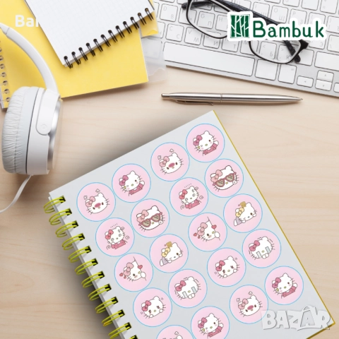 Декоративно тиксо, тип уоши "Cutie Hello Kitty“ , снимка 2 - Ученически пособия, канцеларски материали - 52618309